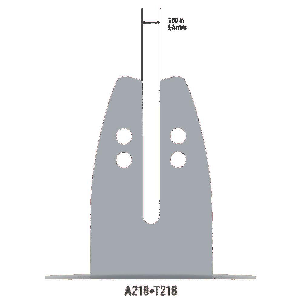 Oregon 10 Inch Replacement Single Rivet Guide Bar, 3/8 Inch Pitch, large image number 3