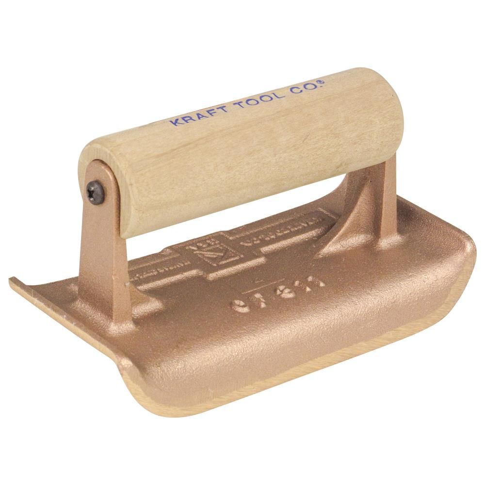 Kraft Tool Co 6 In. x 2-3/4 In. 1/4 In. R 5/8 In. L Bronze Edger with Wood Handle, large image number 1