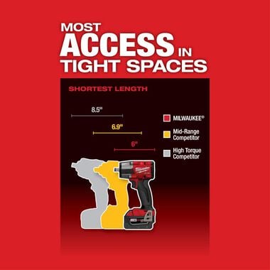 Milwaukee M18 FUEL 1/2 Mid-Torque Impact Wrench with Friction Ring (Bare Tool), large image number 4