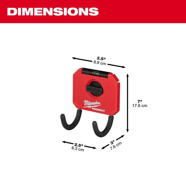Milwaukee PACKOUT 3 Curved Hook, large image number 3
