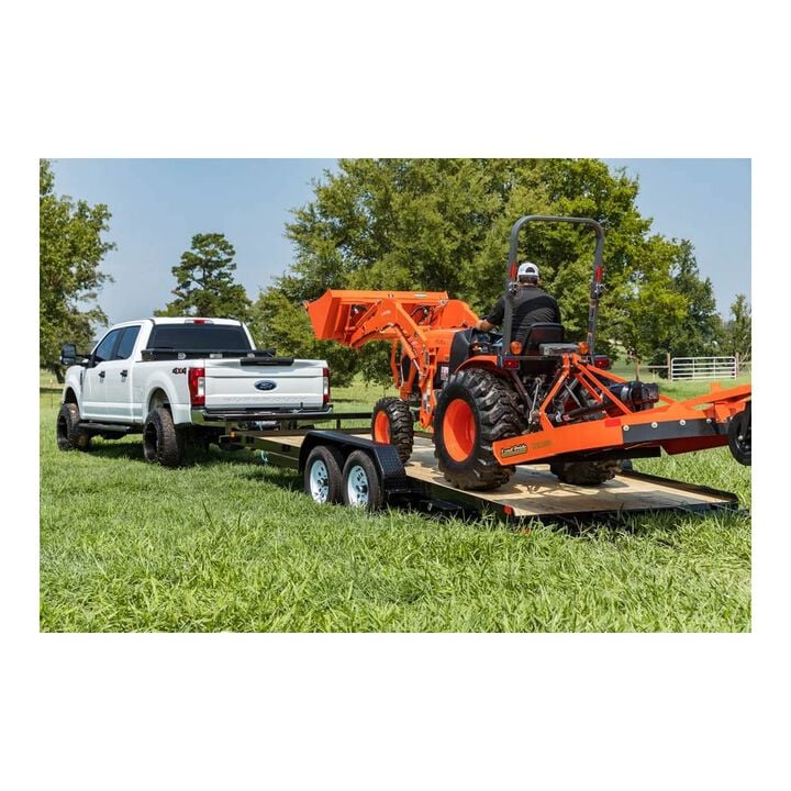Orangeline Utility Trailer 83in x 20' Tractor Hauler Pipe Top, large image number 1