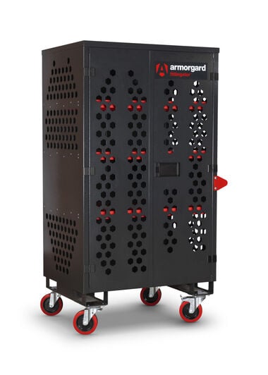 Armorgard FittingStor Cabinet, 42.1 x 29.8 x 74.2in, Black