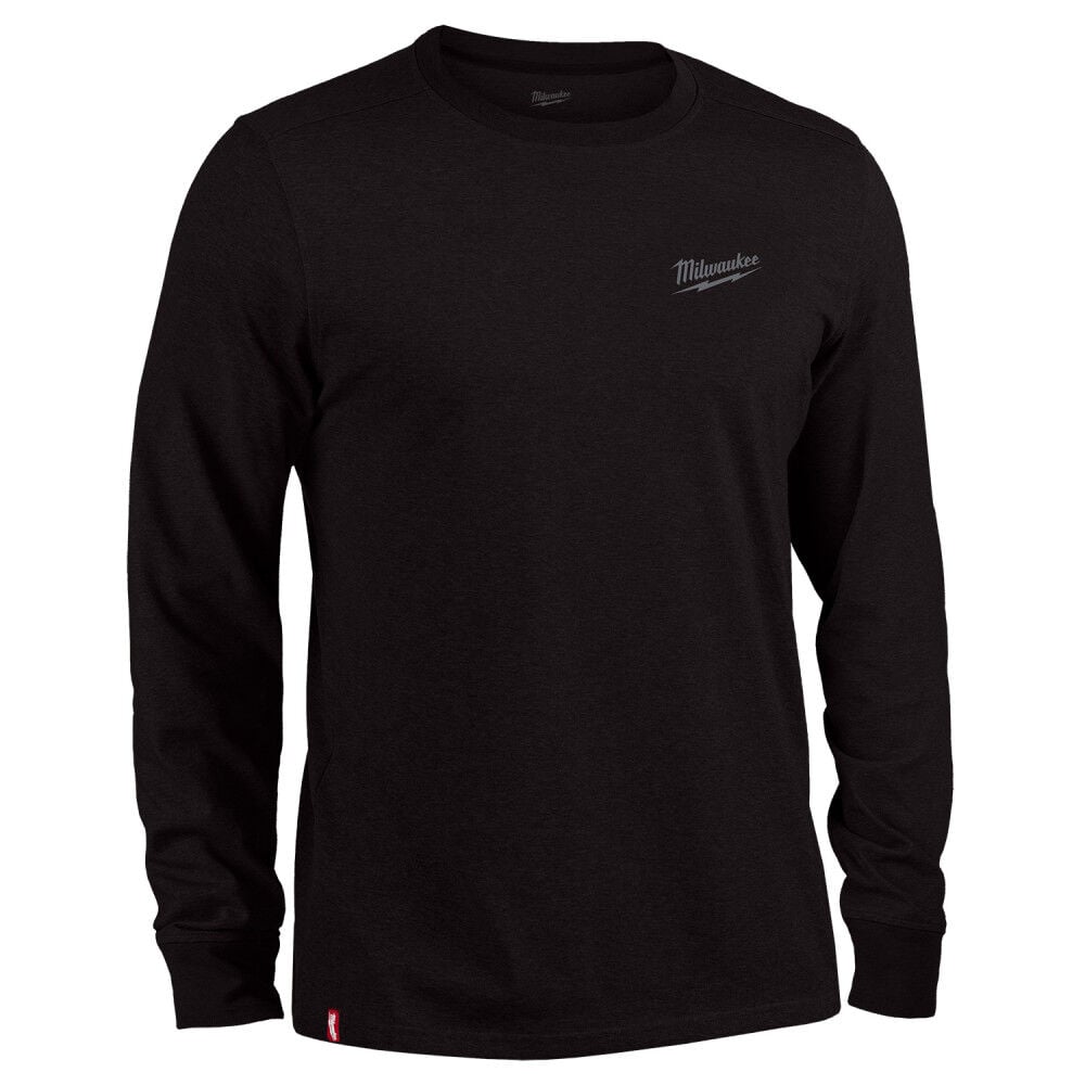 Milwaukee Hybrid Work Tee Long Sleeve Black Size 2XL – 604B-2X