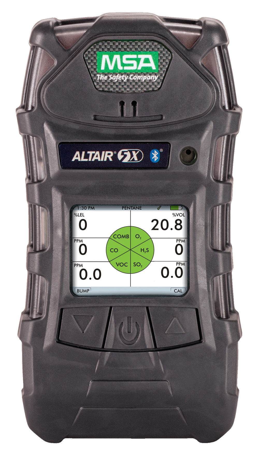 MSA Safety Works ALTAIR Gas Detector 5X Detector Color (LELO2COH2SPID) Instrument Only, large image number 1