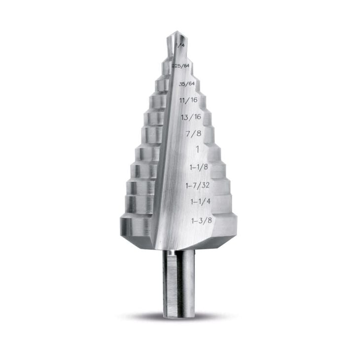 Evolution Power Tools 1/4in-1 3/8in Straight Flute Premium Step Drill