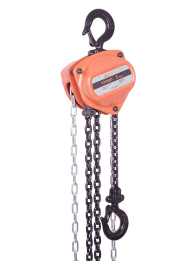 Atlas Lifting and Rigging Chain Hoist 1 Ton 2200 lbs 10' Chain