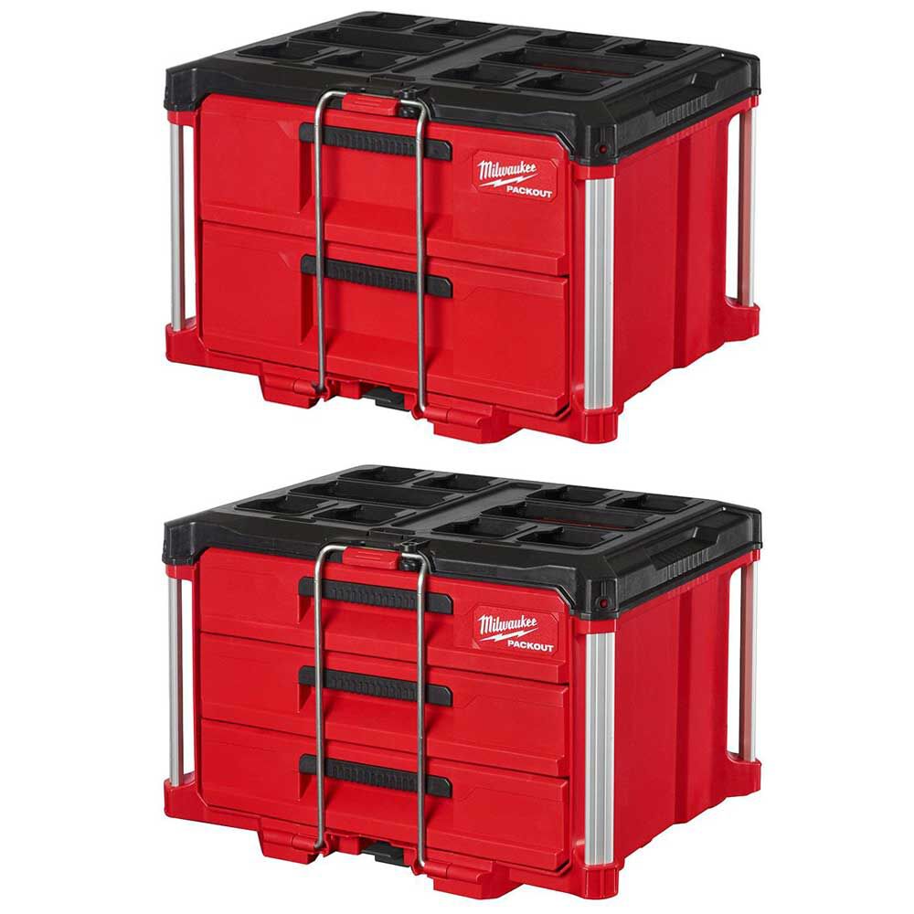 Milwaukee tool shop boxes stackable