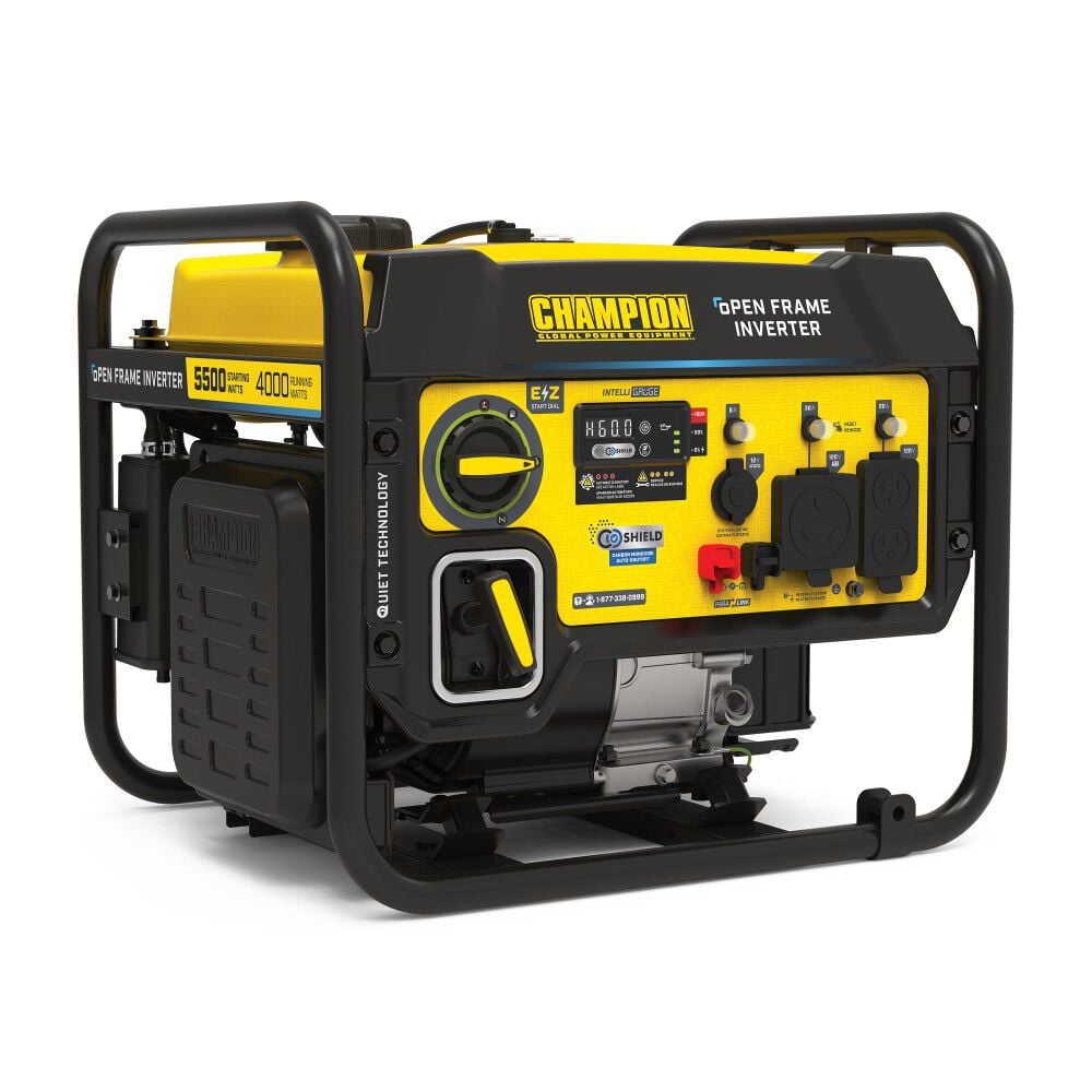 Champion Power Equipment 5500-Watt Gas Powered 50 State RV Ready Portable Open Frame Inverter Generator with Quiet Technology CARB Compliant, large image number 1