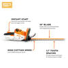 Stihl HSA 40 10.8 Volt 20 Inch Double-Side Blade Battery Hedge Trimmer Cordless Kit, small image number 2