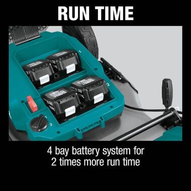 Makita 18V X2 (36V) LXT LithiumIon Brushless Cordless 21in Lawn Mower Kit with 4 Batteries (5.0Ah), large image number 2
