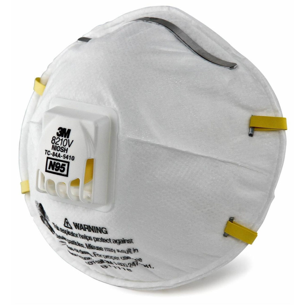 3M Cup Shaped Valved N95 Particulate Respirator - 10 Pack, large image number 4