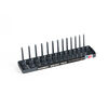 Hansen Global 2 Row Socket Tray 1/4in Drive 28 Slot Metric Gray, small image number 2