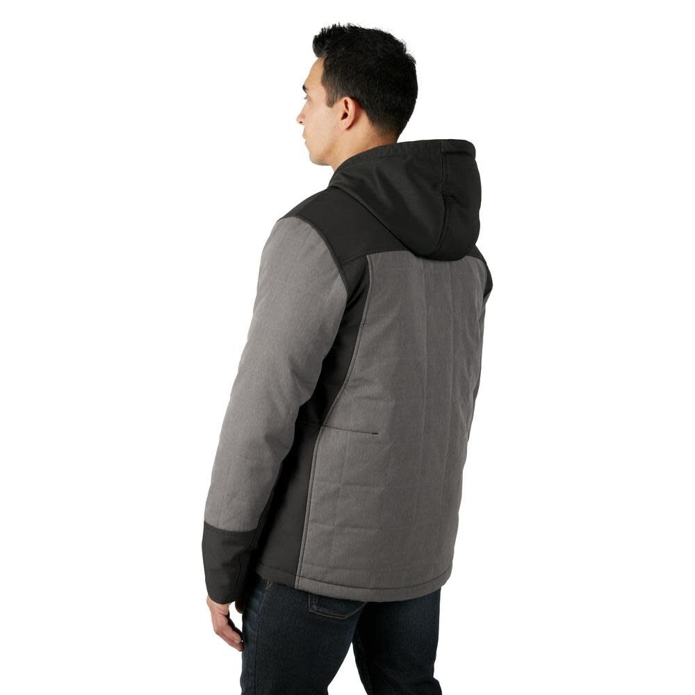 Milwaukee M12 Heated AXIS Hooded Jacket Kit Gray Small, large image number 9