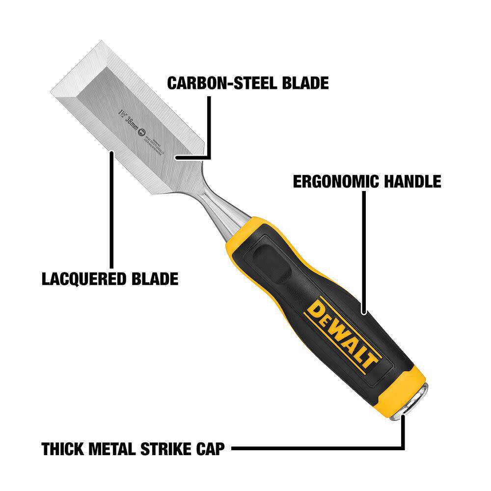 DEWALT 1-1/2 Inch Wood Chisel, large image number 2