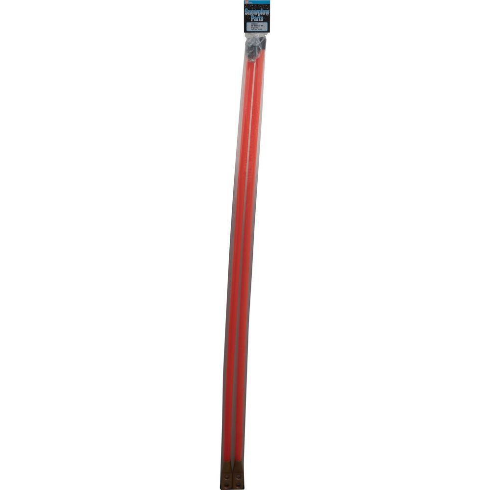 Buyers Products Company 3/4 x 48 Inch Bolt-On Bumper Marker Sight Rods with Hardware Fluorescent Orange, large image number 7