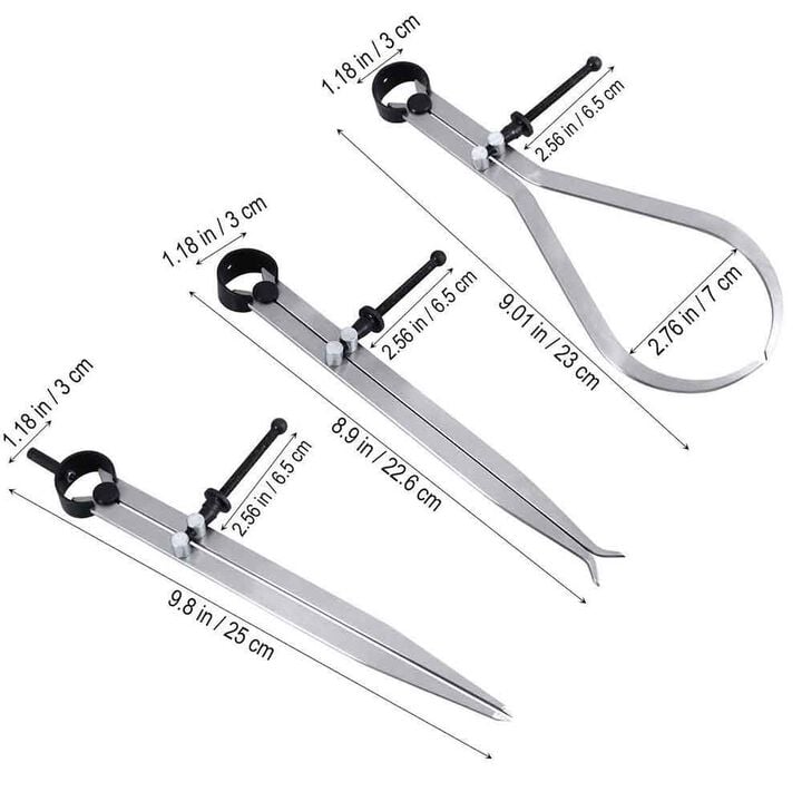 Big Horn Caliper Set 3pc, large image number 1