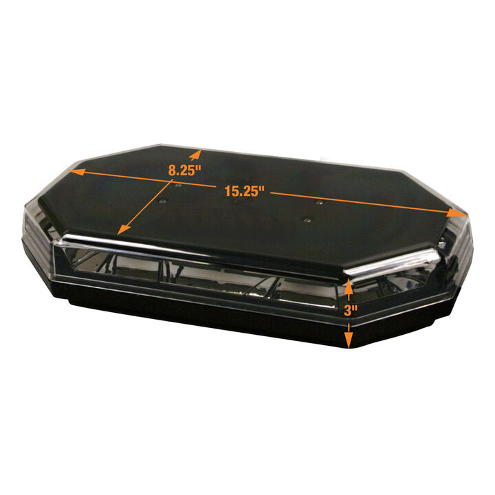 Buyers Products Company 15 Inch Octagonal LED Mini Light Bar Amber and Clear, large image number 14