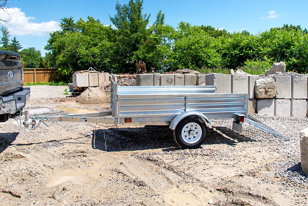DK2 Utility Trailer Kit 5'x7' Drive Up Gate Galvanized, large image number 7