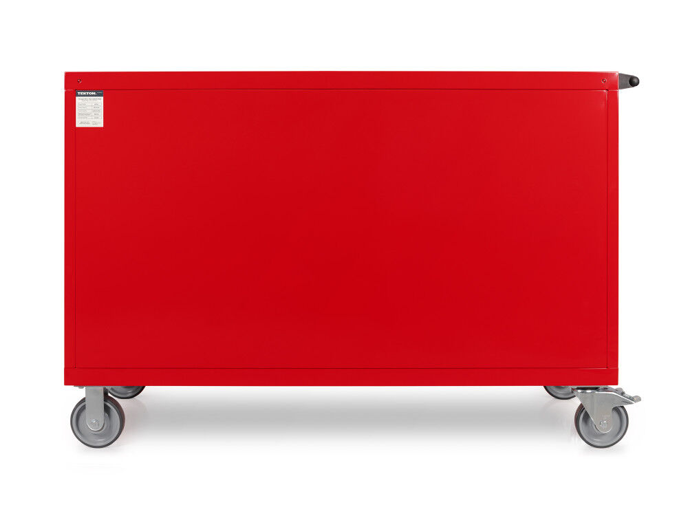 Tekton 7-Drawer Tool Cabinet, Stainless Steel Top, Red (60 x 27 x 41-1/2 Inch), large image number 4