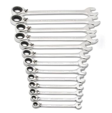 GEARWRENCH 13 Pc 72-Tooth 12 Point Reversible Ratcheting Combination SAE Wrench Set, large image number 0