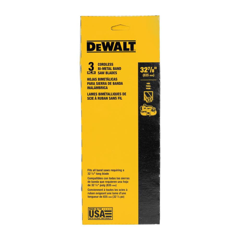 DEWALT 18 TPI Band Saw Blades (3), large image number 3