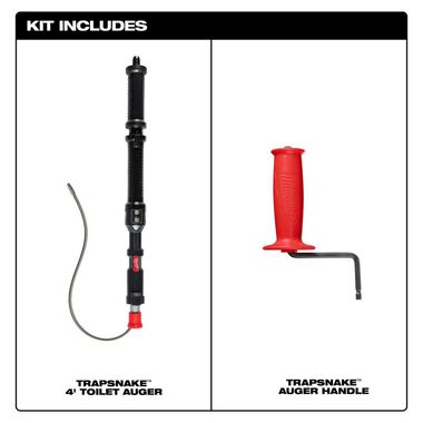 Milwaukee TRAPSNAKE 4' Urinal Auger Bare Tool, large image number 1