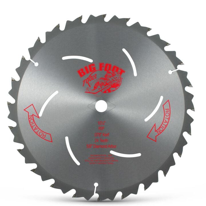Big Foot Tools 10-1/4 Inch 24 Tooth Rip Blade