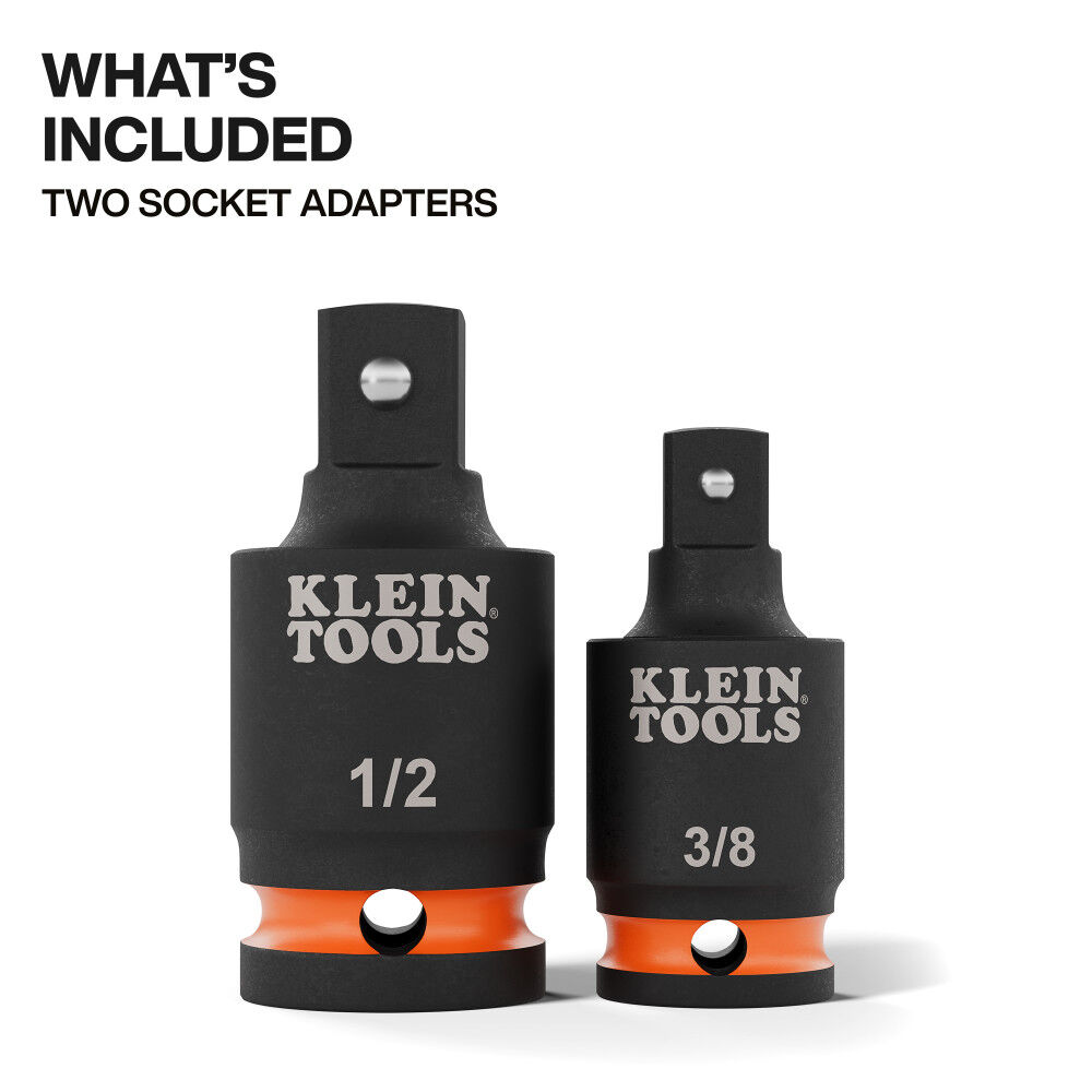 Klein Tools Swivel Impact Wrench Adapter Set 2 Pieces, large image number 2