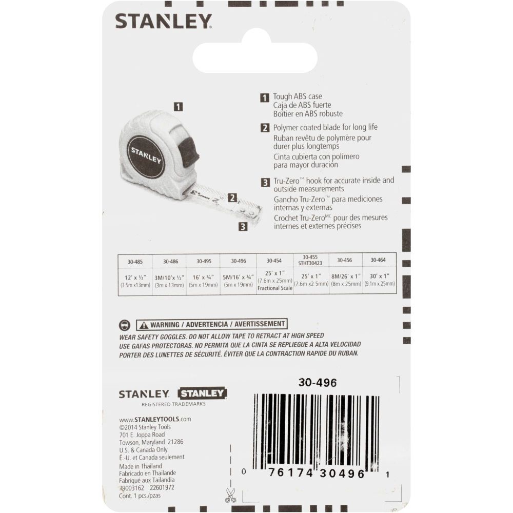 Stanley 16 Ft Tape Measure, large image number 4
