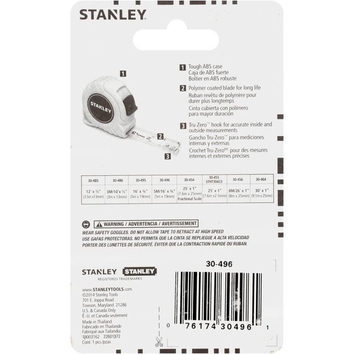 Stanley 16 Ft Tape Measure, large image number 3