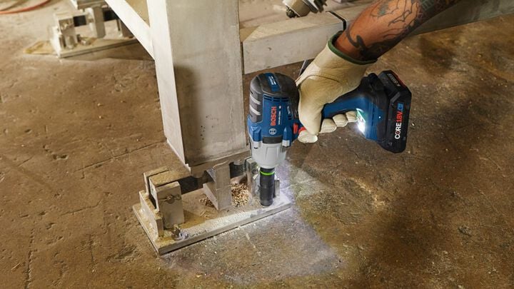 Bosch 18V 1/2in Impact Wrench with Friction Ring Mid Torque and Thru Hole Connected Ready (Bare Tool), large image number 8