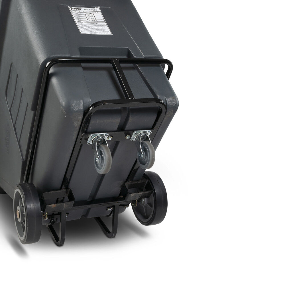 Toter 1 Cubic Yard 2000 lbs Capacity Heavy Duty Tilt Truck Gray, large image number 7