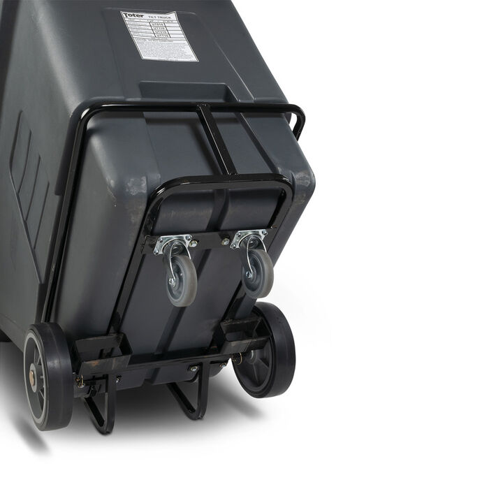 Toter 1 Cubic Yard 2000 lbs Capacity Heavy Duty Tilt Truck Gray, large image number 6