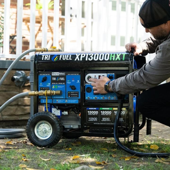 Duromax 13,000 Watt Tri-Fuel 50-State Portable Generator with CO Alert, large image number 6