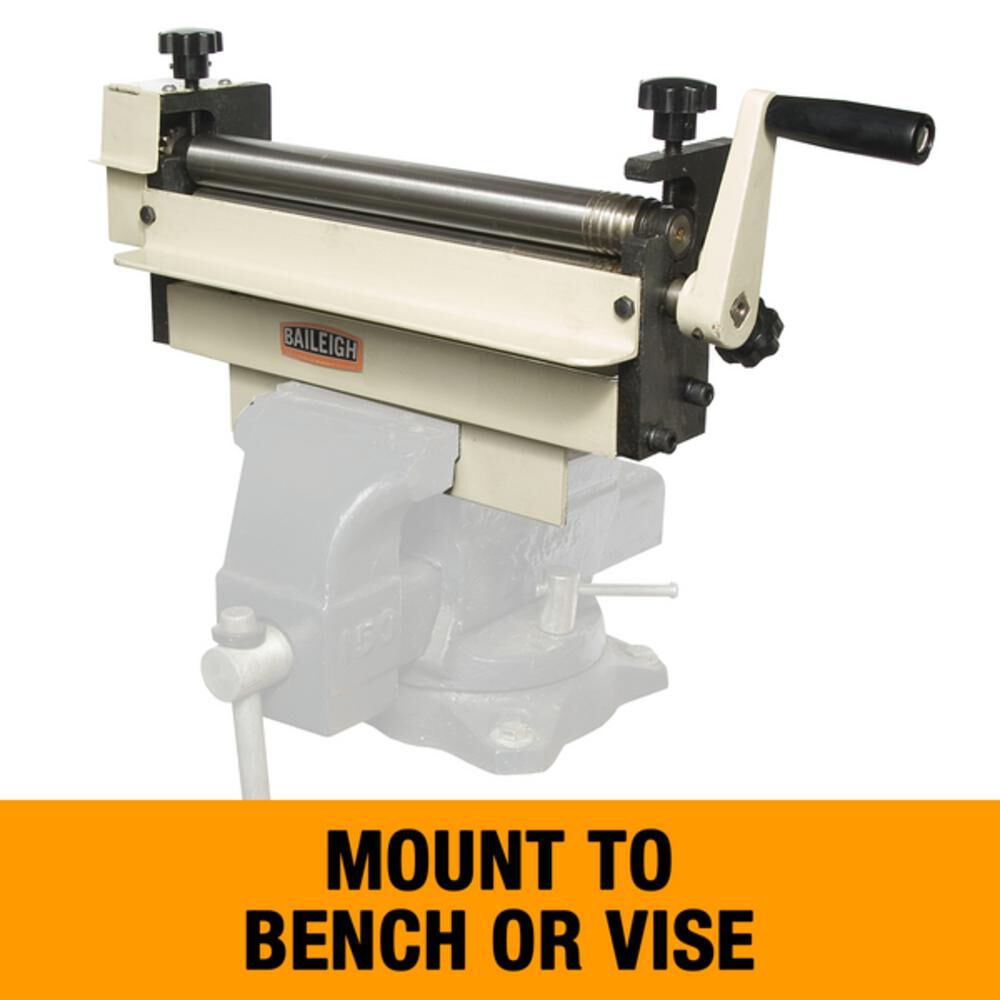 Baileigh SR-1220M 12-Inch Manual Slip Roll Machine, 20-Gauge Mild Steel Capacity, large image number 3