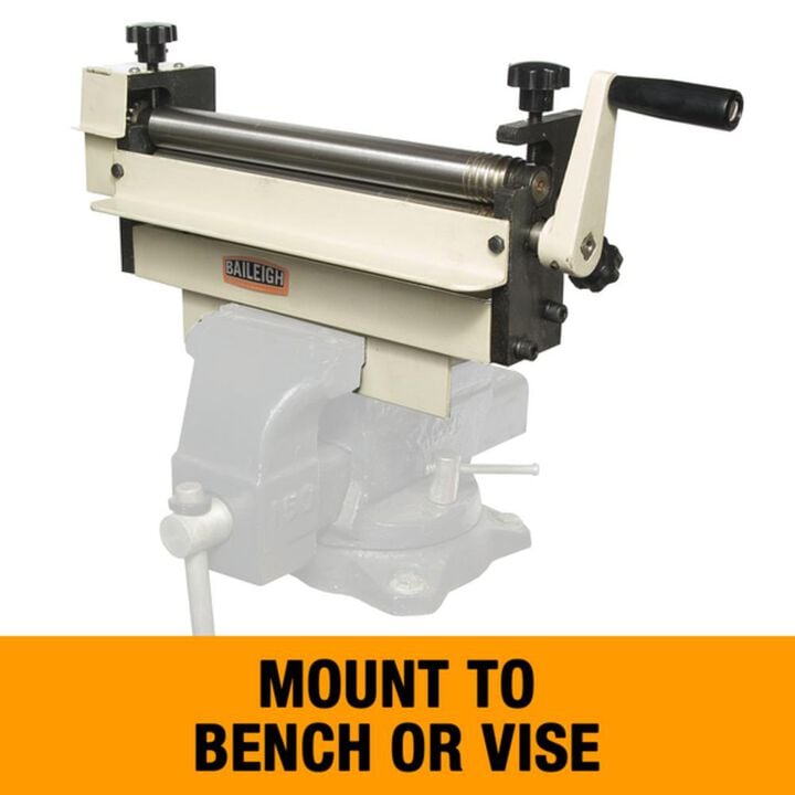 Baileigh SR-1220M 12-Inch Manual Slip Roll Machine, 20-Gauge Mild Steel Capacity, large image number 2