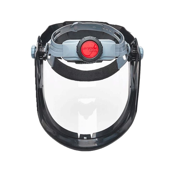 Jackson Safety Lightweight MAXVIEW Premium Face Shield with Ratcheting Headgear Clear Tint Anti-Fog Coating Black, large image number 5