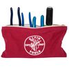 Klein Tools Canvas Zipper Bags - Package Of 4- Red Grey Black and Brown, small image number 5
