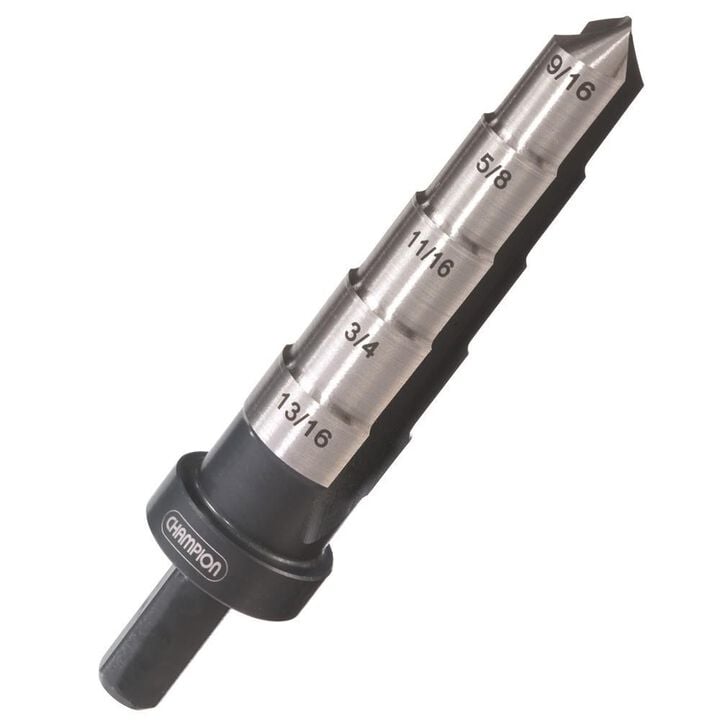 Champion Cutting Tool Heavy Duty Step Reamer 9/16 to 13/16in (5 Steps)