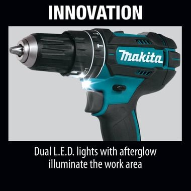 Makita 18 Volt LXT Lithium-Ion Cordless Hammer Drill (Bare Tool), large image number 2
