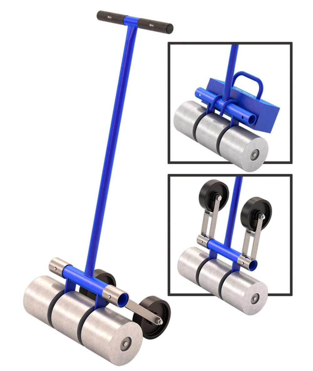 Bon Tool 100 Lb Linoleum Roller with Transport Wheels, large image number 4