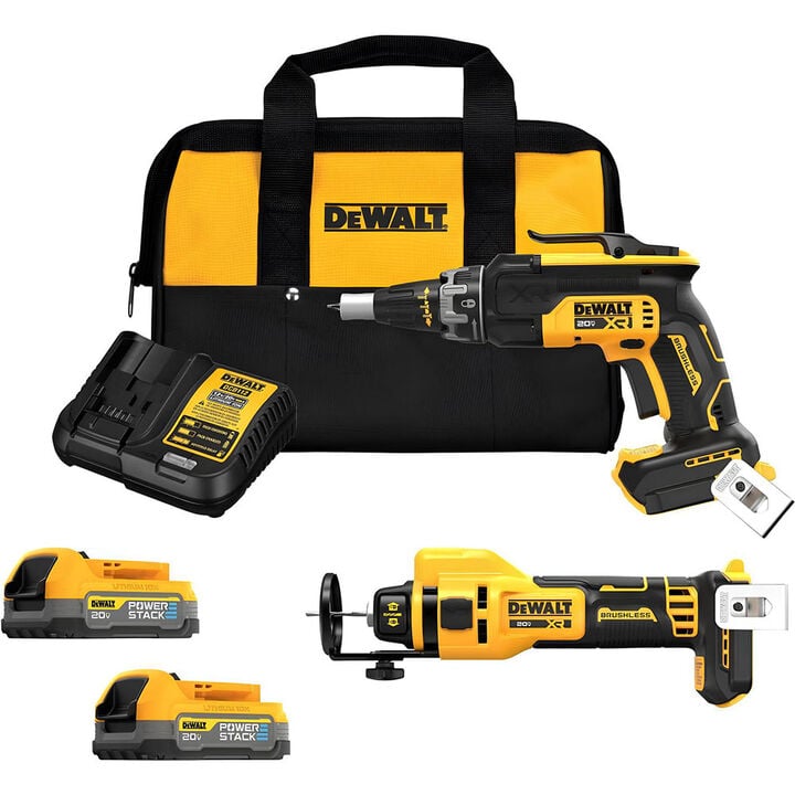 DEWALT 20V MAX* XR Drywall Screwgun and Cut-Out Tool Combo Kit