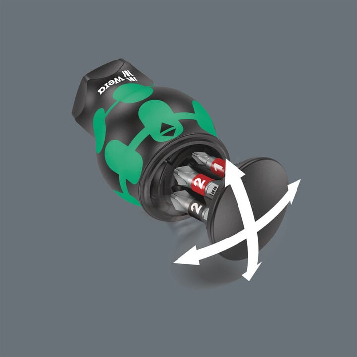 Wera Tools Kraftform Kompakt Stubby Magazine 2 Screwdriver with Bits, large image number 5