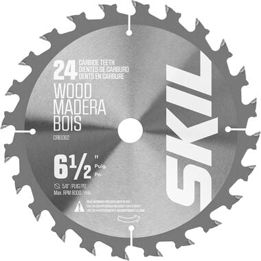 SKIL 6-1/2 in 24-Tooth Carbide Tipped Circular Saw Blade