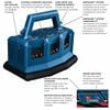 Bosch 18V 6-Bay Lithium-Ion Fast Battery Charger, small image number 2