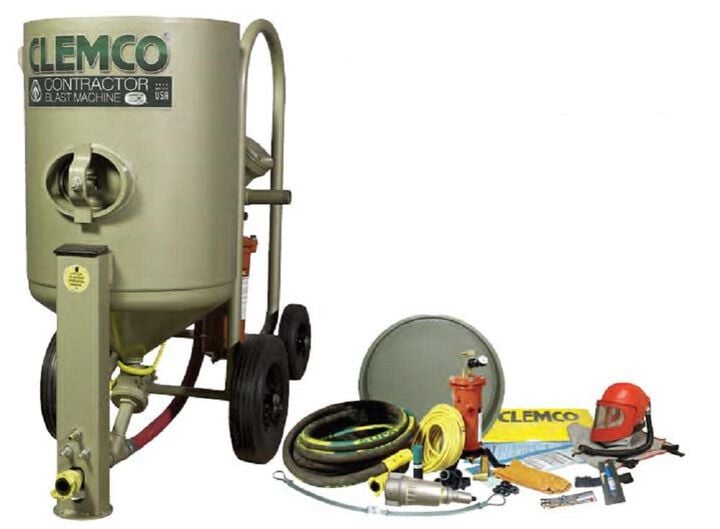 Clemco 6 Cu. Ft. Contractor Machine with HP Respirator