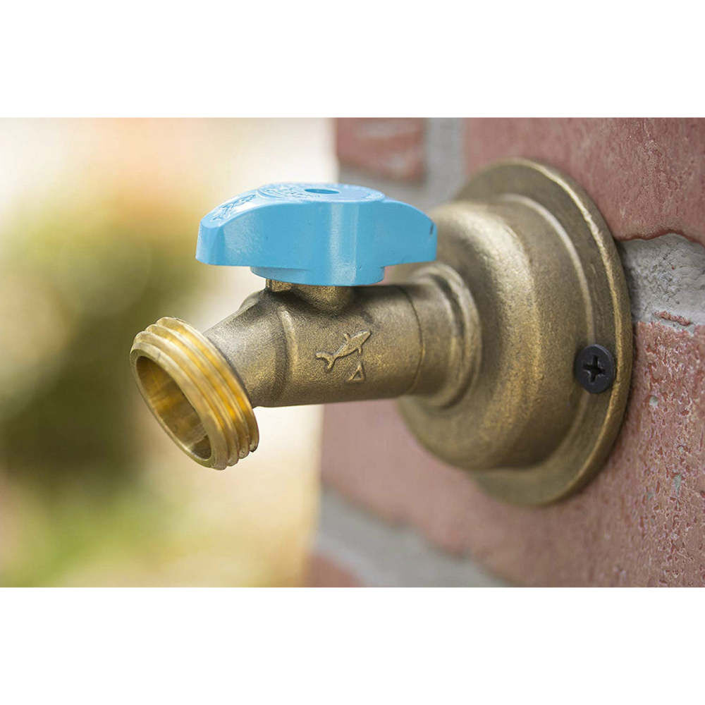 Sharkbite 1/2in MHT x 3/4in MHT 45 Deg Brass Hose Bibb, large image number 2