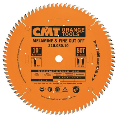 CMT 8 In x 60 x 5/8 In Industrial Melamine & Cut-Off Blade