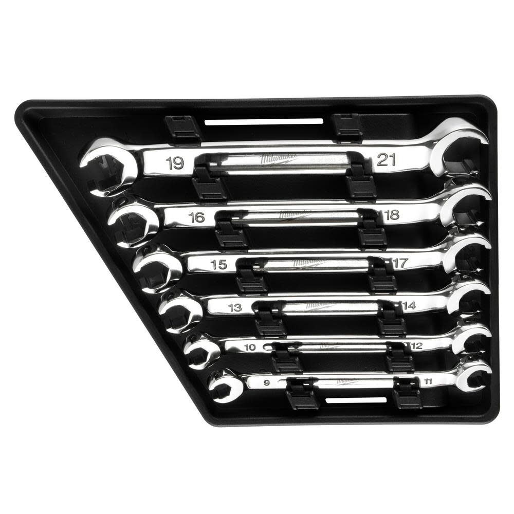 Milwaukee Wrench Set Double End Flare Nut Metric 6pc 48 22 9471