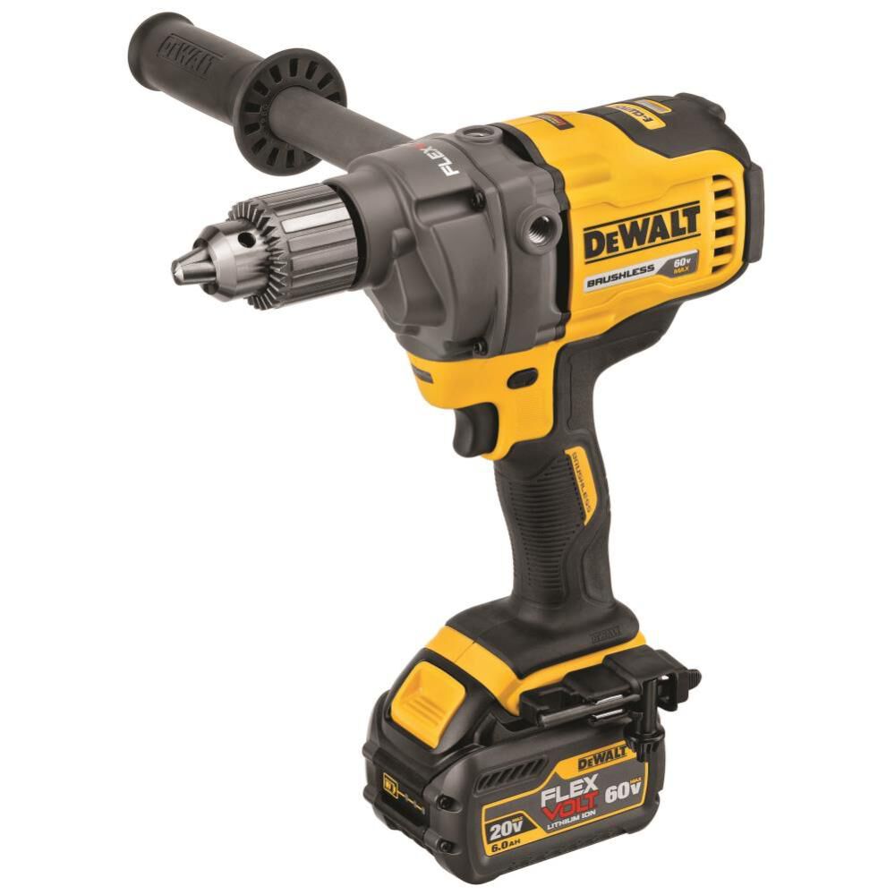 K Drill 8.5in Ice Auger with DEWALT 60V Max Drill Kit Bundle